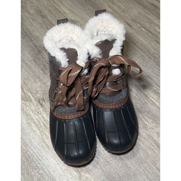 Boots Maurice's fur‎ lined winter rainboots NWOT SIZE 6 - Picture 1 of 6